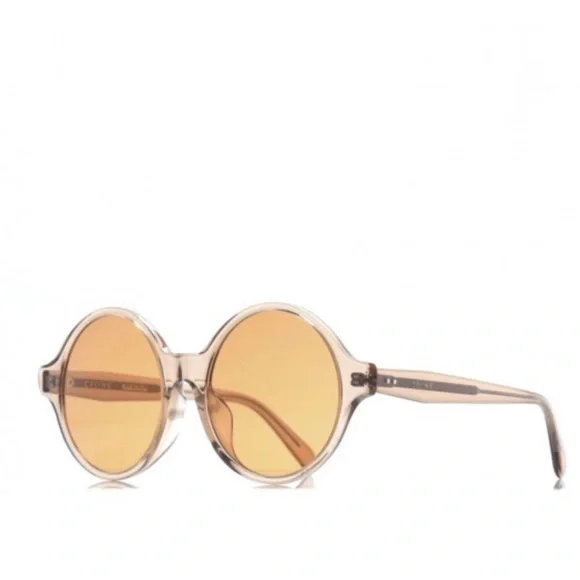CELINE round oversized acetate retro brown sunglasses NWT - Picture 4 of 12